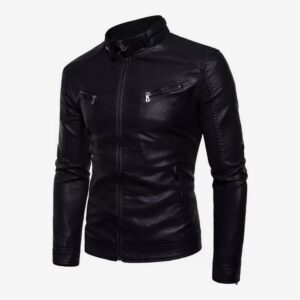 Distressed Leather Jacket for Men