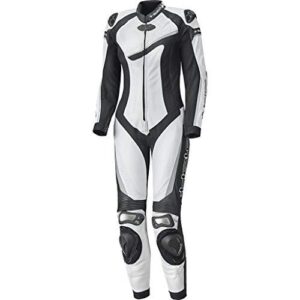 Women White & Blue Moto Suit