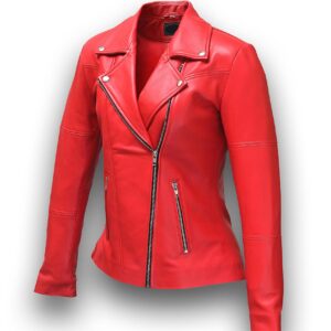 Women’s Red Leather Jacket