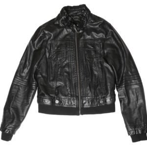 Women’s Hooded Leather Jacket