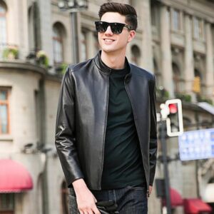 Black Leather Jacket for Men